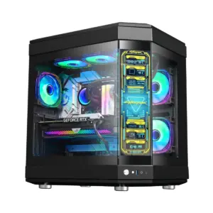 Gabinete Kronos Pixar ATX, Pantalla Led, USB 3.0, Black