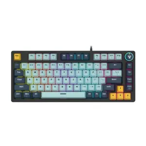 Teclado Gamer Mecánico Fantech MK875V2 ATOM81 SkyBlue Switch Red