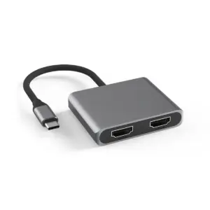 Hub Adaptador Multipuerto USB Tipo C a 2 HDMI 4K, 60Hz/30HZ