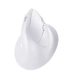 Mouse Inalámbrico Ergonómico 2,4Hz 1600DPI Recargable Blanco
