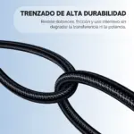 Cable de Audio USB Tipo C a Mini Plug 3.5mm, 100% Cobre 1Mt (2)