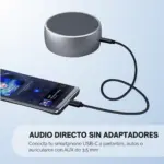 Cable de Audio USB Tipo C a Mini Plug 3.5mm, 100% Cobre 1Mt (3)