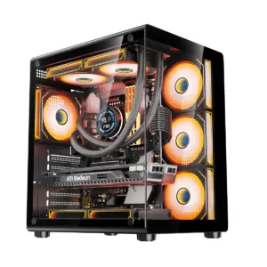 Gabinete Gamer Kronos Glazex, ATX, Vidrio Templado, 3Fan ARG