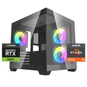 Pc Gamer Warrior Plus: Ryzen 5 5500, 32/16gb, M.2, RTX 5060 8gb