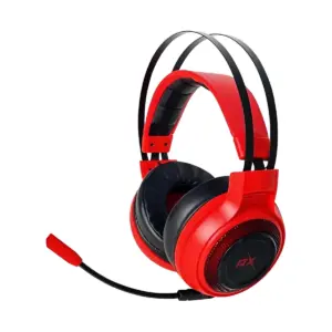 Audífonos Gamer Pc y Consola ReptileX RX0027R Mic, USB, Rojo