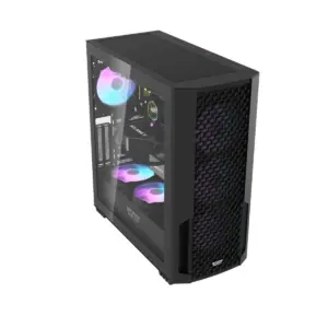 Gabinete Gamer Darkflash DF2100 Panel Vidrio 4Fan ARGB ATX Black