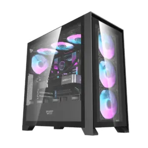 Gabinete Gamer Darkflash DRX90 Vidrio Templado 3FAN ARGB ATX Black