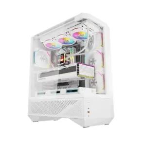 Gabinete Gamer Darkflash DY460 Vidrio Templado mATX White