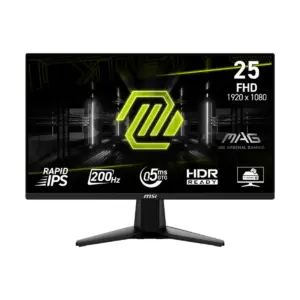 Monitor Gamer MSI MAG 255F E20 24.5" Full HD Rapid IPS 200Hz  0.5ms