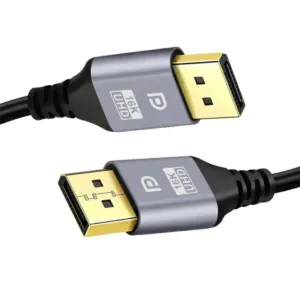 Cable DisplayPort Macho a Macho Version 2.1 16K, 60Hz, 1.8Mts