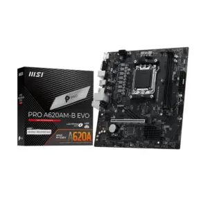 Placa Madre MSI PRO A620AM-B EVO AM5 DDR5, M.2, mATX