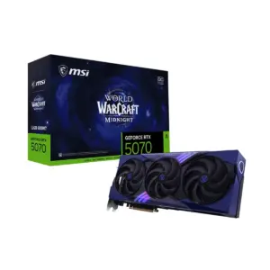 Tarjeta de Video MSI RTX 5070 12G World of Warcraft Midnight Void Edition OC