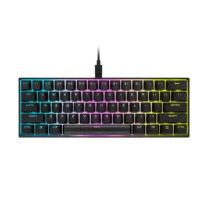 Teclado Gamer Crosair K65 Mini Cherry Mix Speed 60% RGB Negro